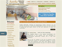 Tablet Screenshot of aasthasurgery.com